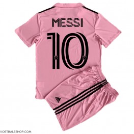 Inter Miami Lionel Messi #10 Thuis tenue Kids 2023-24 Korte Mouw (+ Korte broeken)